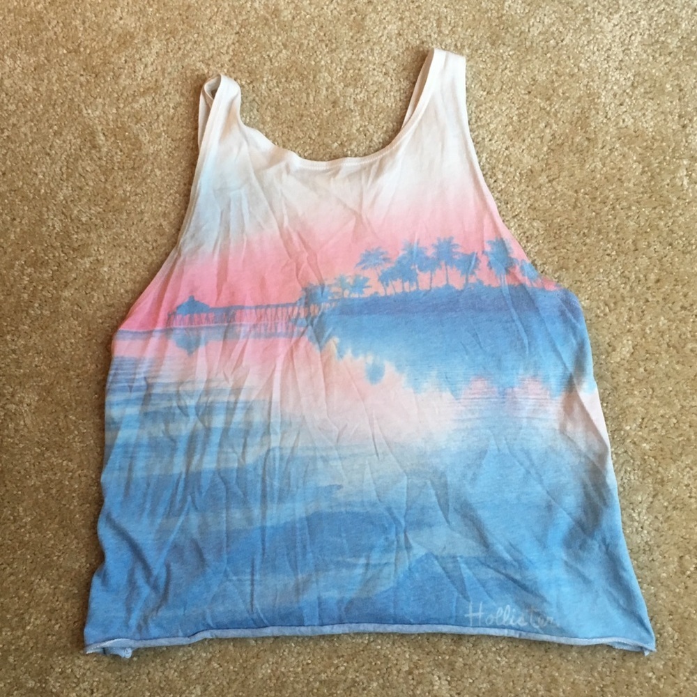 Hollister juniors cropped tank top